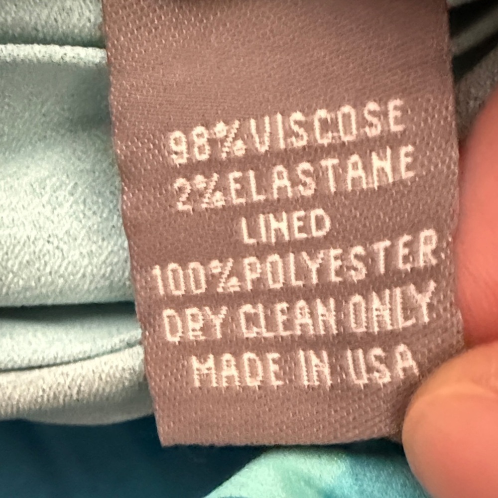 Lela Rose Teal Floral Dress sz 2 - Picture 9 of 9